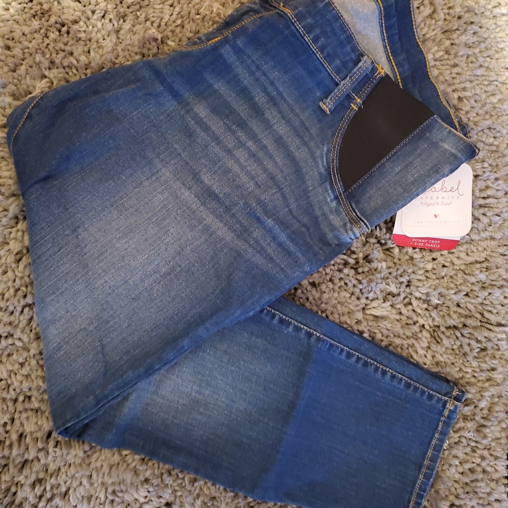 Isabel maternity skinny crop + side panels